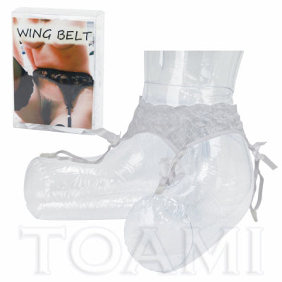 Wing Garter Belt White