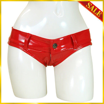 Enamel Ultra-Shallow Pants L Red