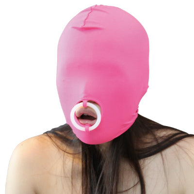 Silicone Ring Attached Stretch Mask Pink