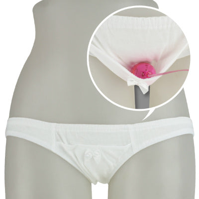 Low Rise Shorts With Ribbon Charm And Rotor Pocket  Size M White