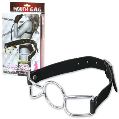 Fetish Tribe O-Ring Metal Mouth Gag