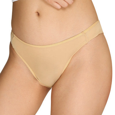 Stretch Ultra-Thin High-Leg Half-Back Beige