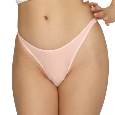 2Way Stretch Ultra-Thin High Leg Half Back Pink