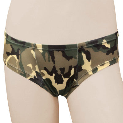 2Way Stretch Camouflage Print Full Back Green