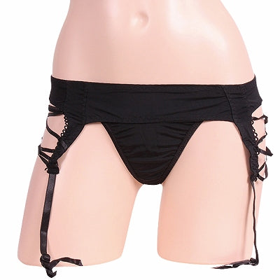 Side Lace-Up Garter & T-Back Set