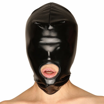 Enamel 2Way Stretch Mouth Opening Full Head Restraint Mask