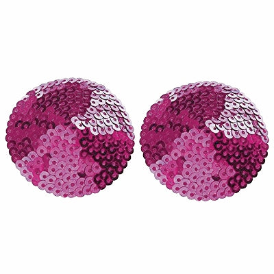 Nipple Cover Sequin Round Purple