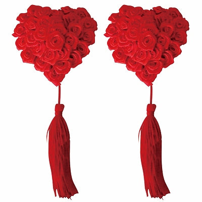 Nipple Tassel Rose Decoration Red