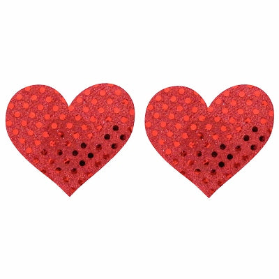 Nipple Seal Dot Heart Red