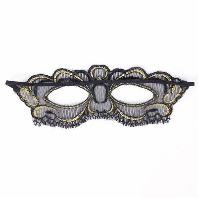 Picture Perfect Lace Blindfold Black