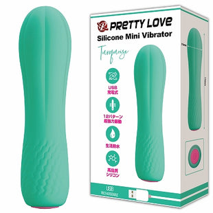 Pretty Love Silicone Mini Vibrator Turquoise