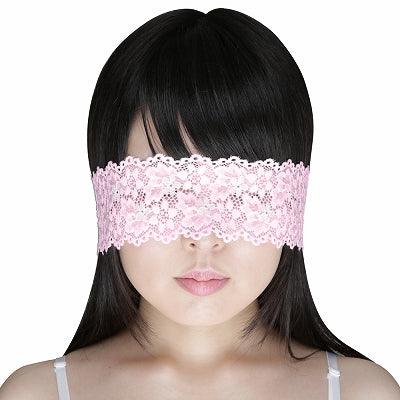 Stretch Total Lace Eye Mask Pink