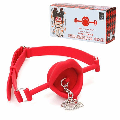 Silicone Gag Lip Cap Red