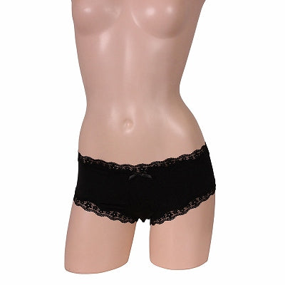 The First Step To Fashionable Polishing - Low Rise Hip Up Shorts Black.