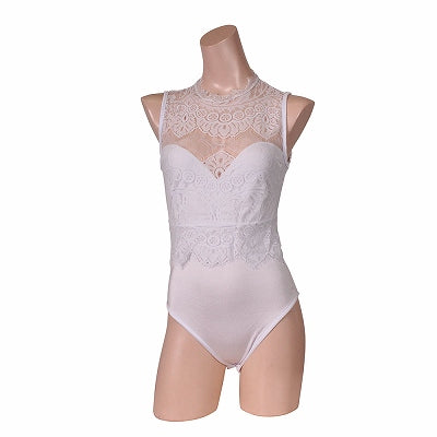 Pure White Lace Leotard That Can Be Worn Grown-Up