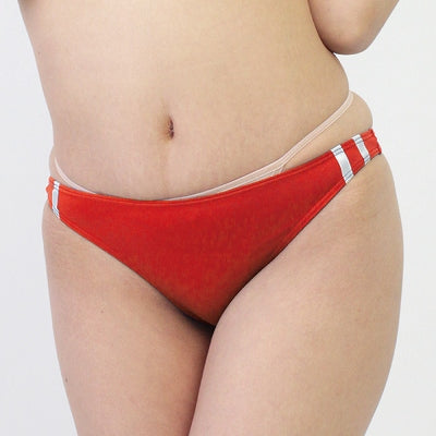 2Way Stretch Bloomer Half-Back Red