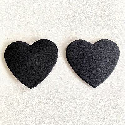 Chu-U-Chu Heart Shape Cushion Nippleless Black