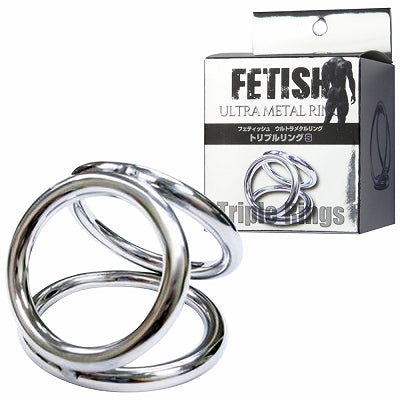 Fetish Ultra Metal Ring Triple Ring S