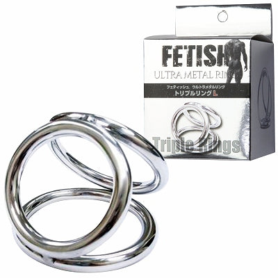 Fetish Ultra Metal Ring Triple Ring L