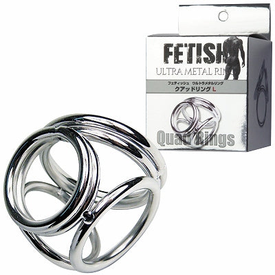 Fetish Ultra Metal Ring Quad Ring L