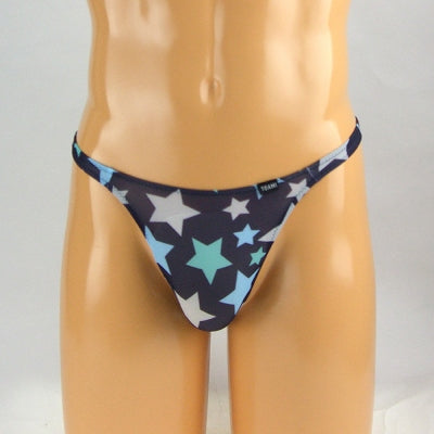 Mens Stretch Star Pattern No Seam Half Back