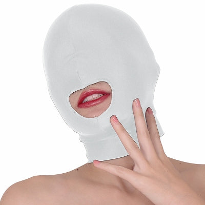 Mind Bind Full Face Opening Mask White