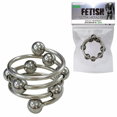 Fetish Ultra Metal Ring Spiral 8 Ball 32Mm