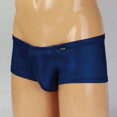 Mens Stretchy Glossy Stretch Fabric Boxers With Ball Pouch M Size