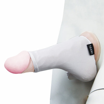 Mens Glossy Stretch Penetrating Sack White