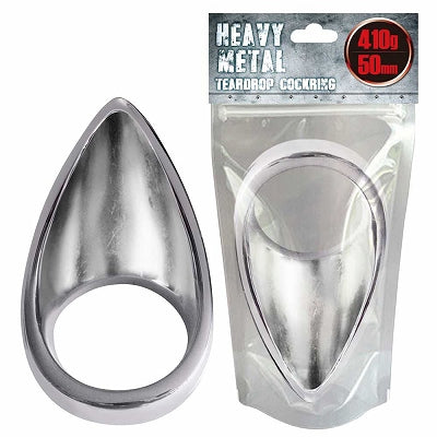 Heavy Metal Teardrop Cockring 50Mm 410G