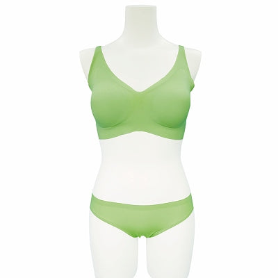 Seamless Bra & Shorts Pistachio Green For Girls