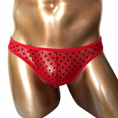 Baddaddy Wild Bikini Pants (W-017) Polka Dot Red