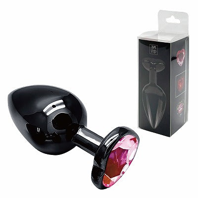 Sm Vip Black Heart Plug Pink M