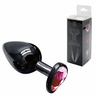 Sm-Vip Black Heart Plug Pink L