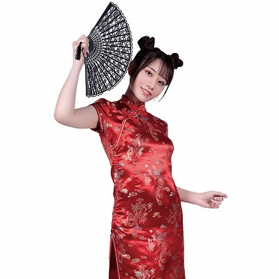 Attack China Dress Long Red