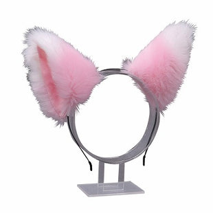 Erotic Cos Fuwafuwa Ear Catcher Pink/White