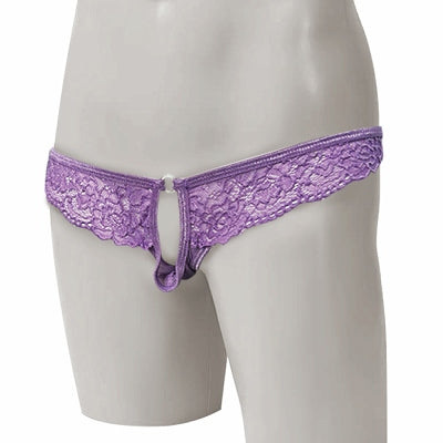 Title: Tml Mens Front Open Lace T-Back Purple