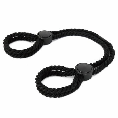 Super Easy! Handcuffs Leg Cuffs Rope Black