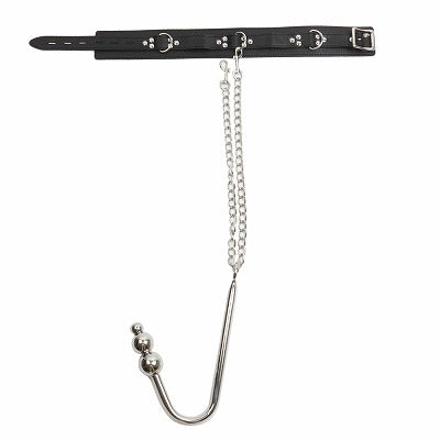 Sm-Vip Collar With Anal Hook 3 Balls