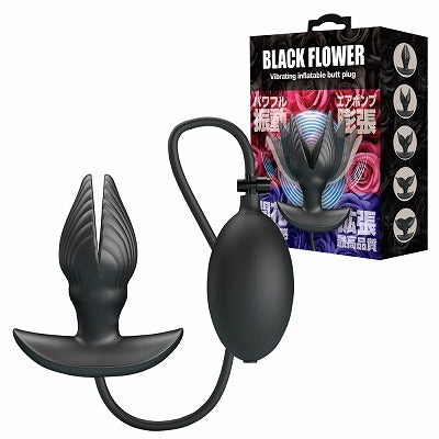 Black Flower Anal Expansion Pump