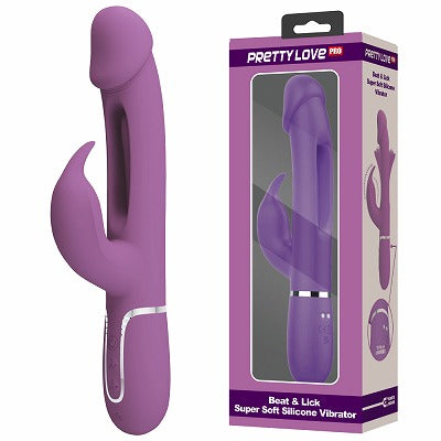 Pretty Love Pro Beat & Lick Super Soft Silicone Vibrator