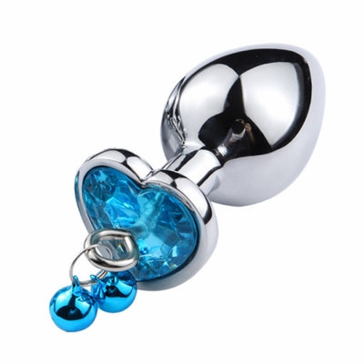 SM-VIP Bell Attached Heart Plug Blue L