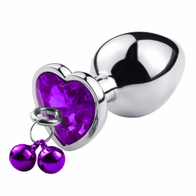 SM VIP Bell Attached Heart Plug Purple L