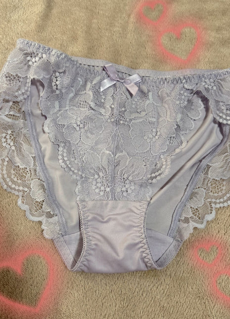 [Premium Used] Pure-style Smooth Purple Panties♡