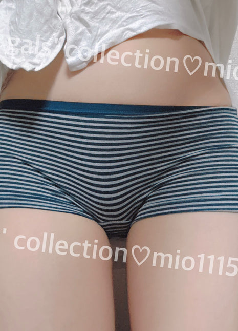 [Premium Used] Unwashed striped boxer shorts.