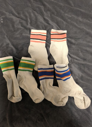 [Premium Used] A set of three pairs of socks worn by a married woman for six months.