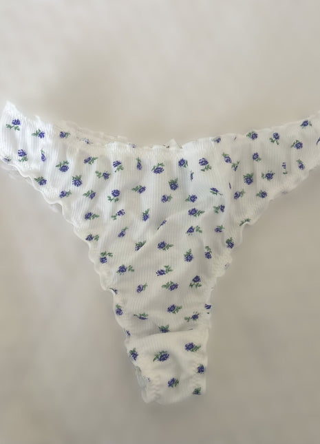 [Premium Used] Fragrant Floral Pattern Thong