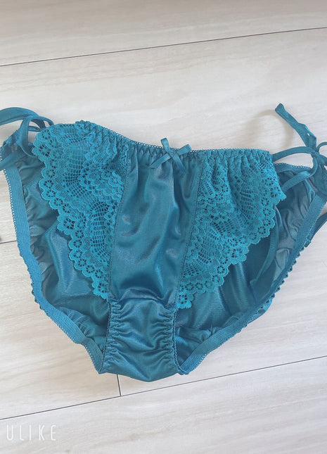 [Premium Used] Deep Blue String Panties ♡