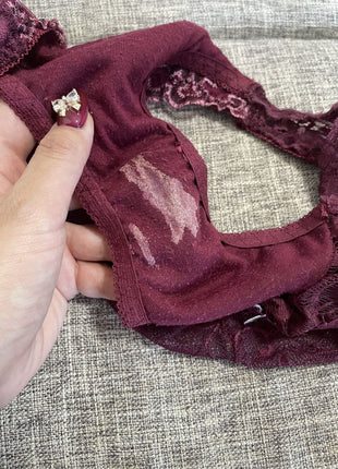 [Premium Used] Worn for two days, stained, and worn-out panties.