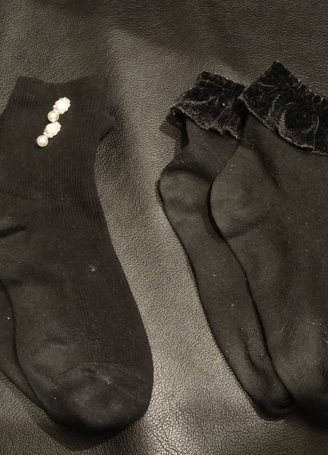 [Premium Used] Girly Socks 4-Pair Set